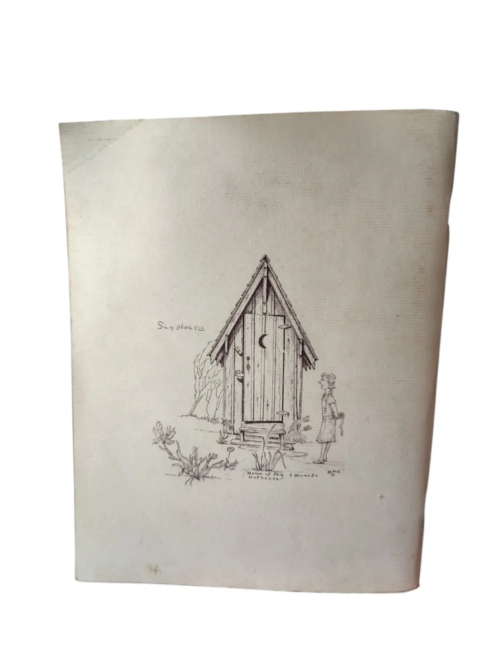 Outhouse Lore SIGNED 1ST ED Book Vintage 1977 Signed Bernard Eubanks Numbered